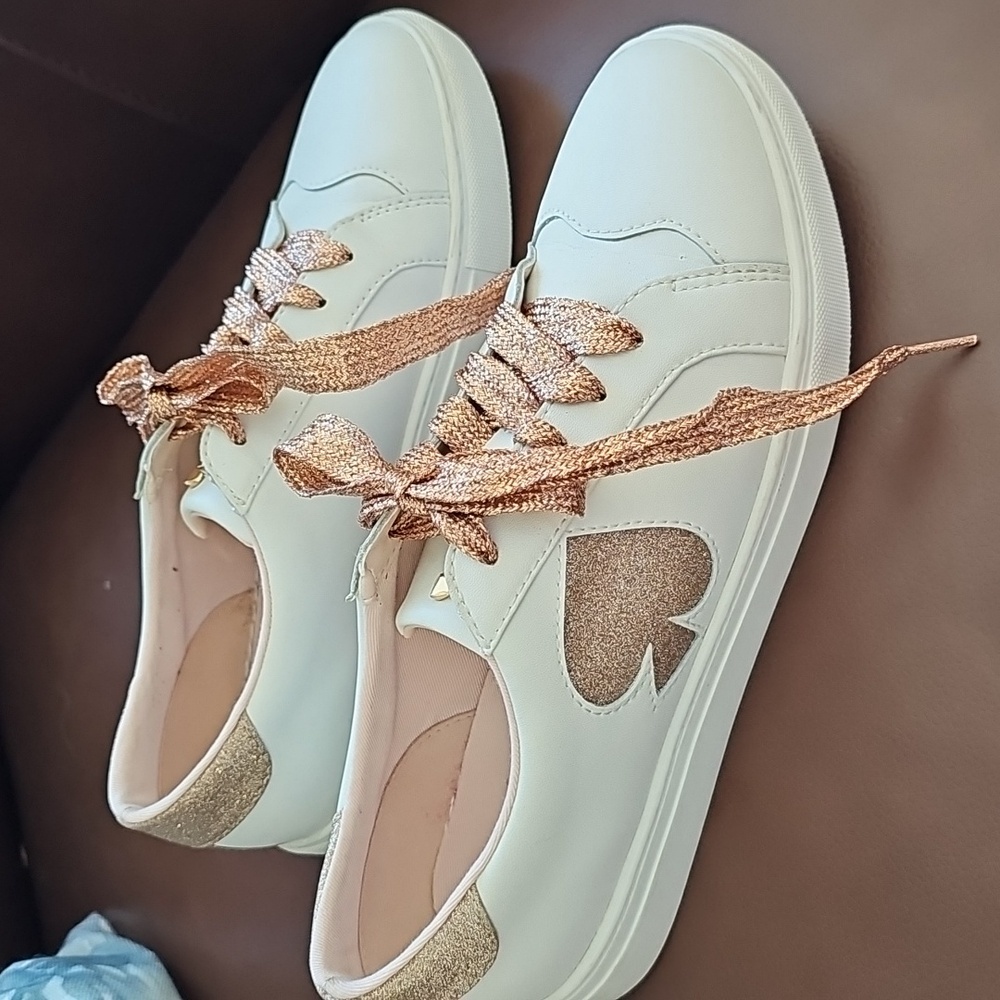 Kate Spade New York sneakers rose gold Worn twice size 8.5